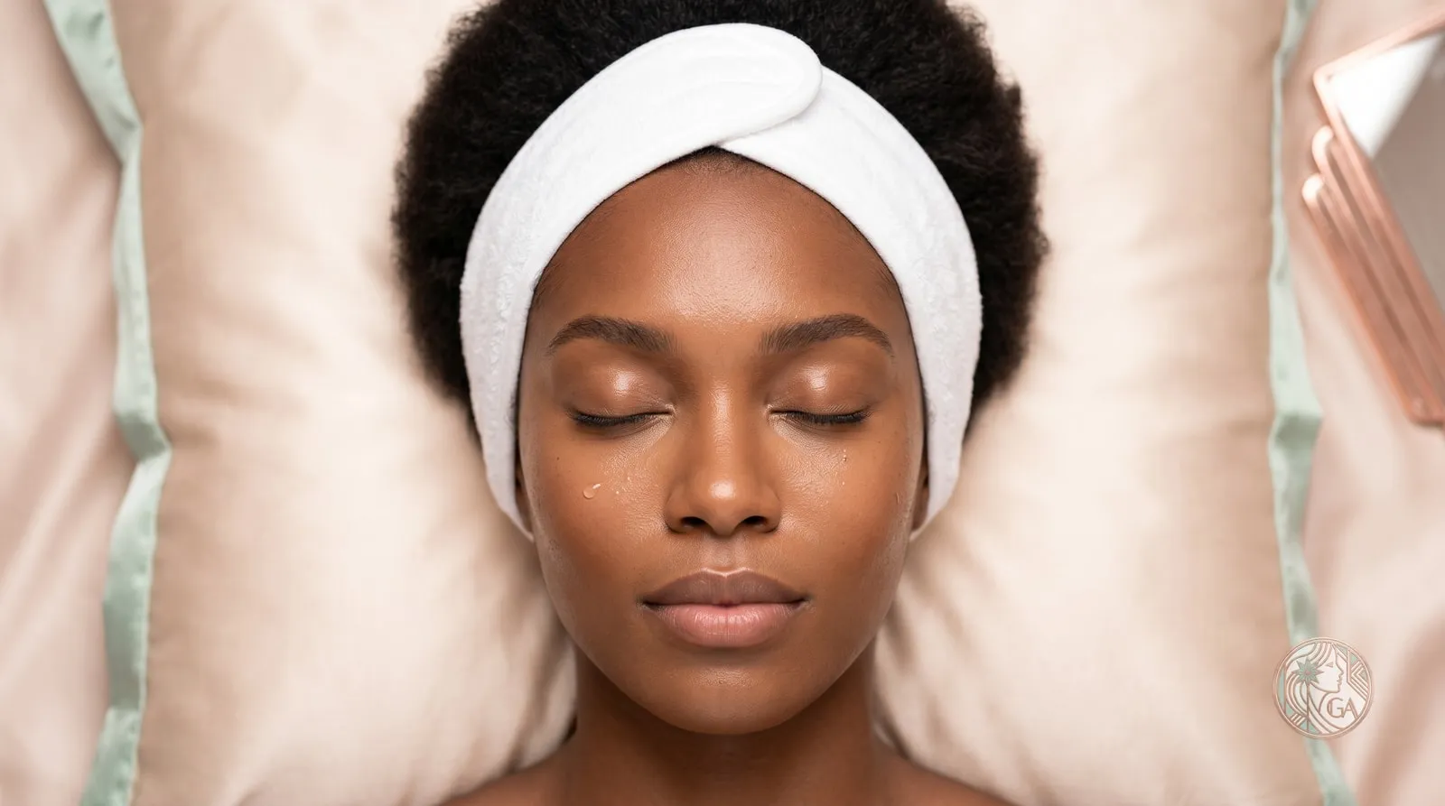 Luxurious facial spa treatment